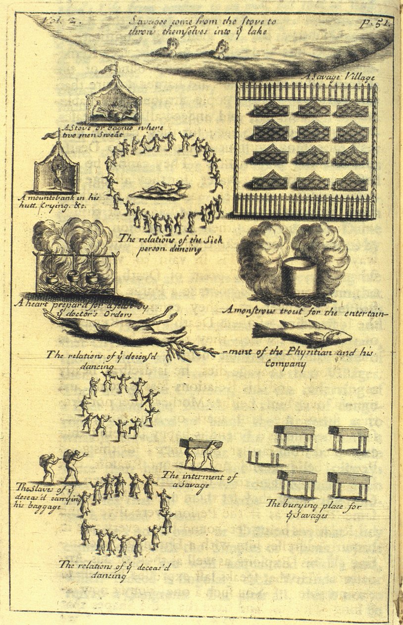 Rytuały choroby i śmierci, 1703 autorstwa English School