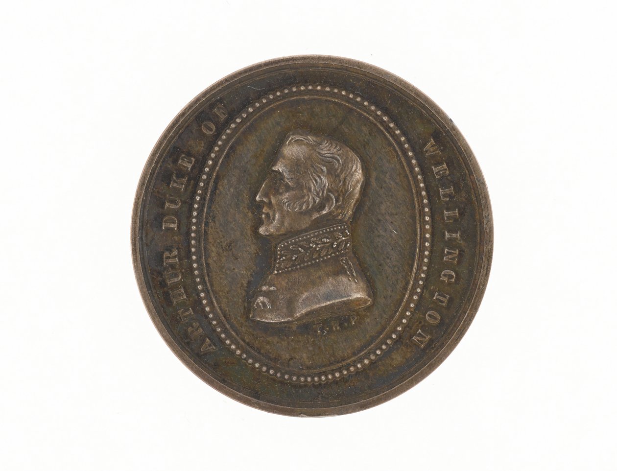 Srebrny medal upamiętniający śmierć księcia Wellington, 1852 r. autorstwa English School