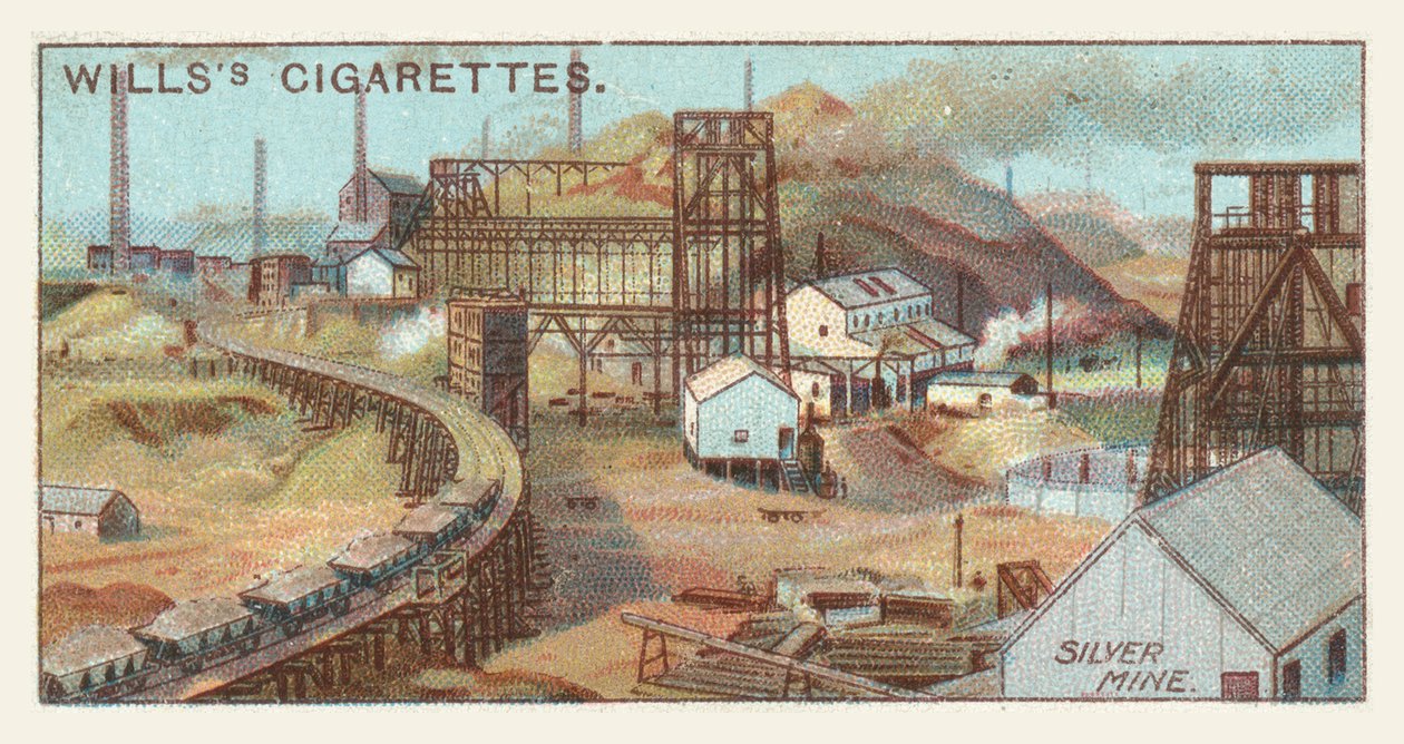 Kopalnia srebra (chromolit) autorstwa English School