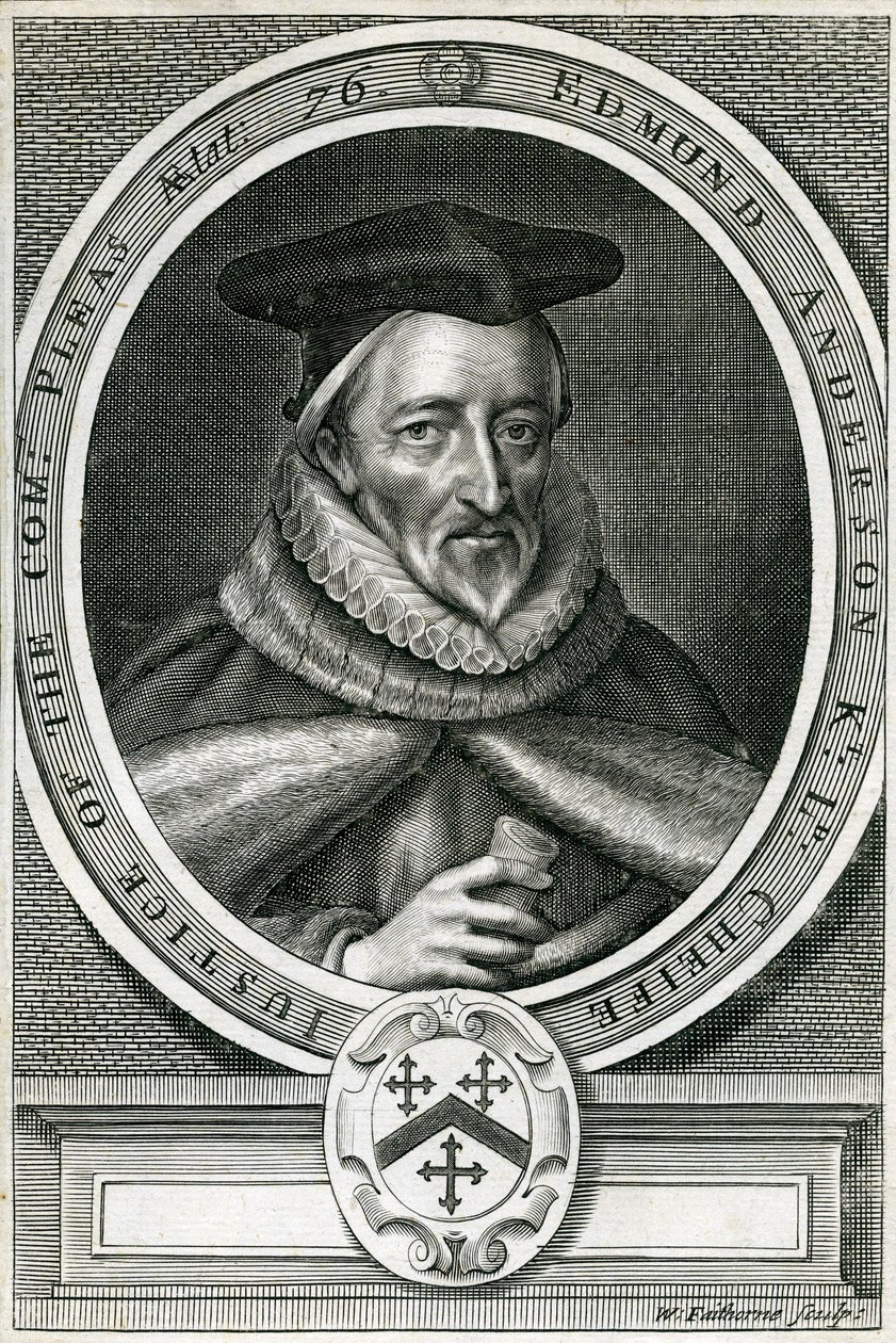 Sir Edmunda Andersona (1530-1605) autorstwa English School