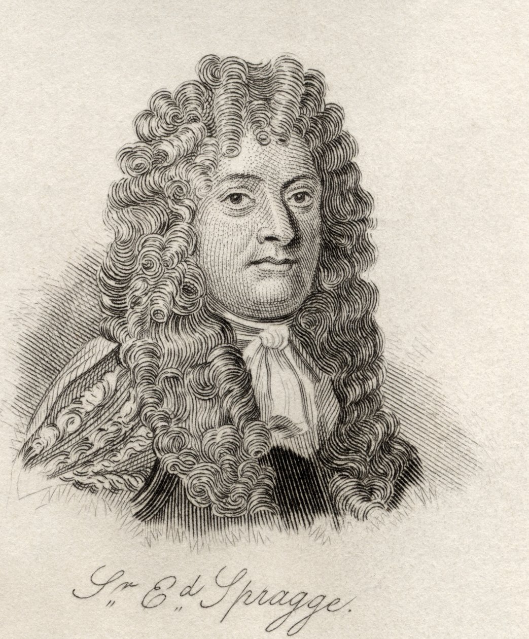 Sir Edward Spragge, z „Słownika historycznego Krabba”, opublikowanego w 1825 r. autorstwa English School