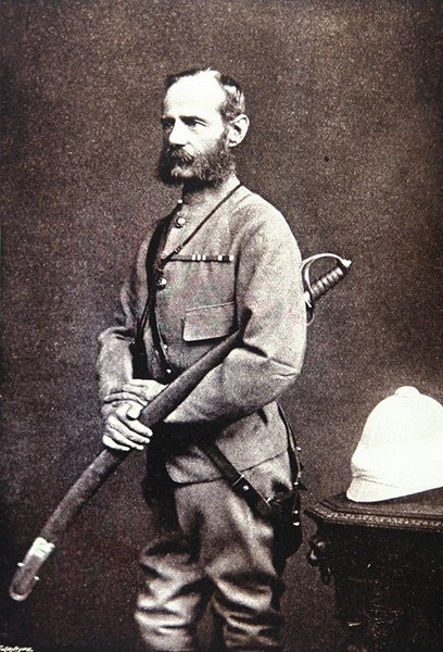Sir Frederick S. Roberts, dowódca w drugiej wojnie afgańskiej autorstwa English School