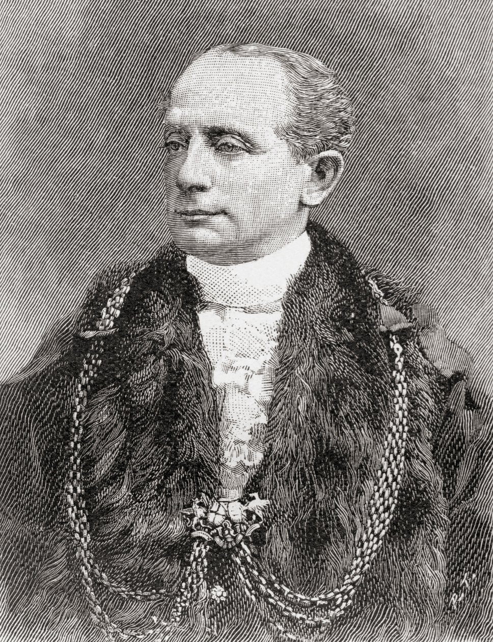 Sir George Faudel Faudel-Phillips autorstwa English School