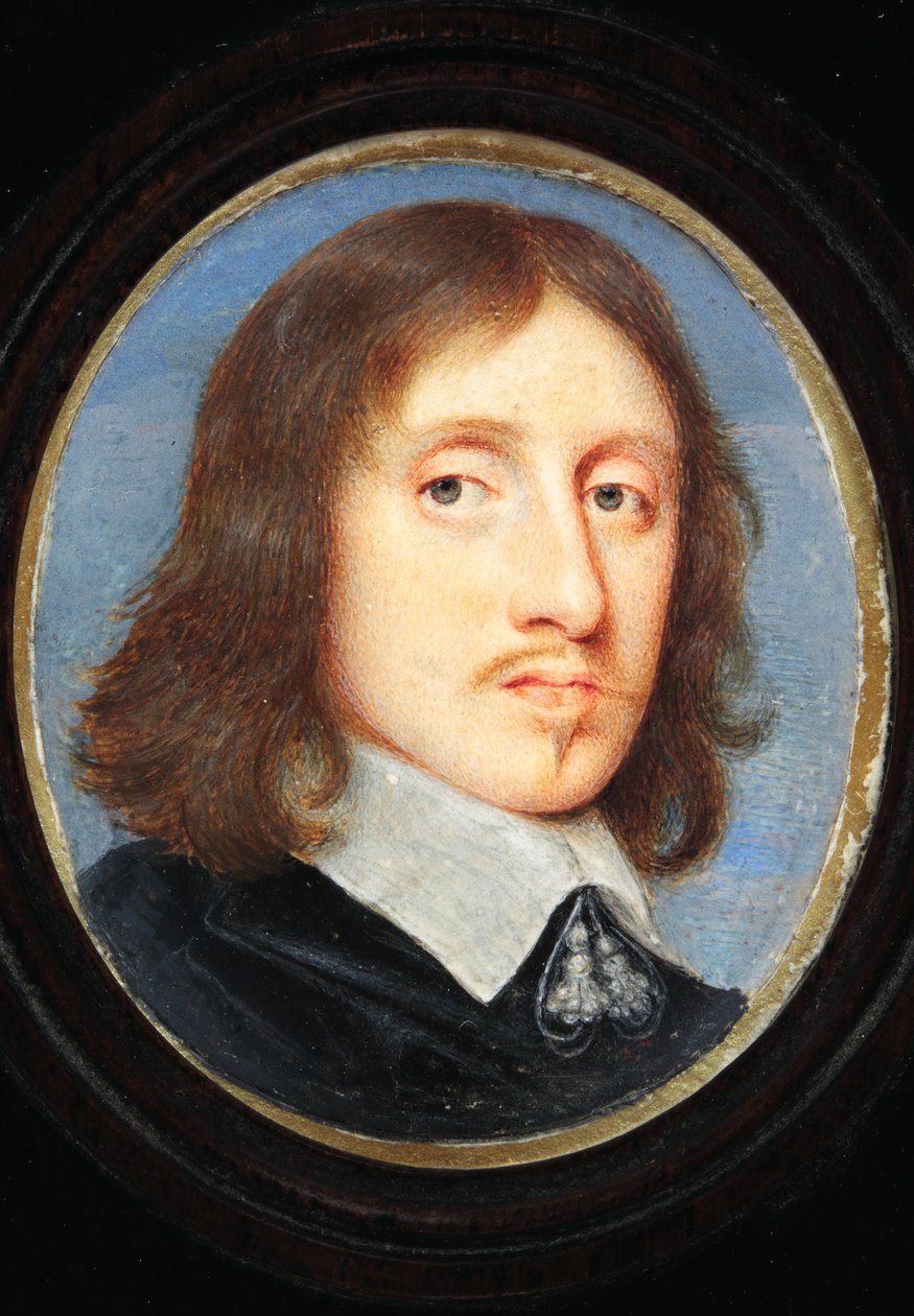 Sir Henry Vane Młodszy (akwarela na welinie) autorstwa English School