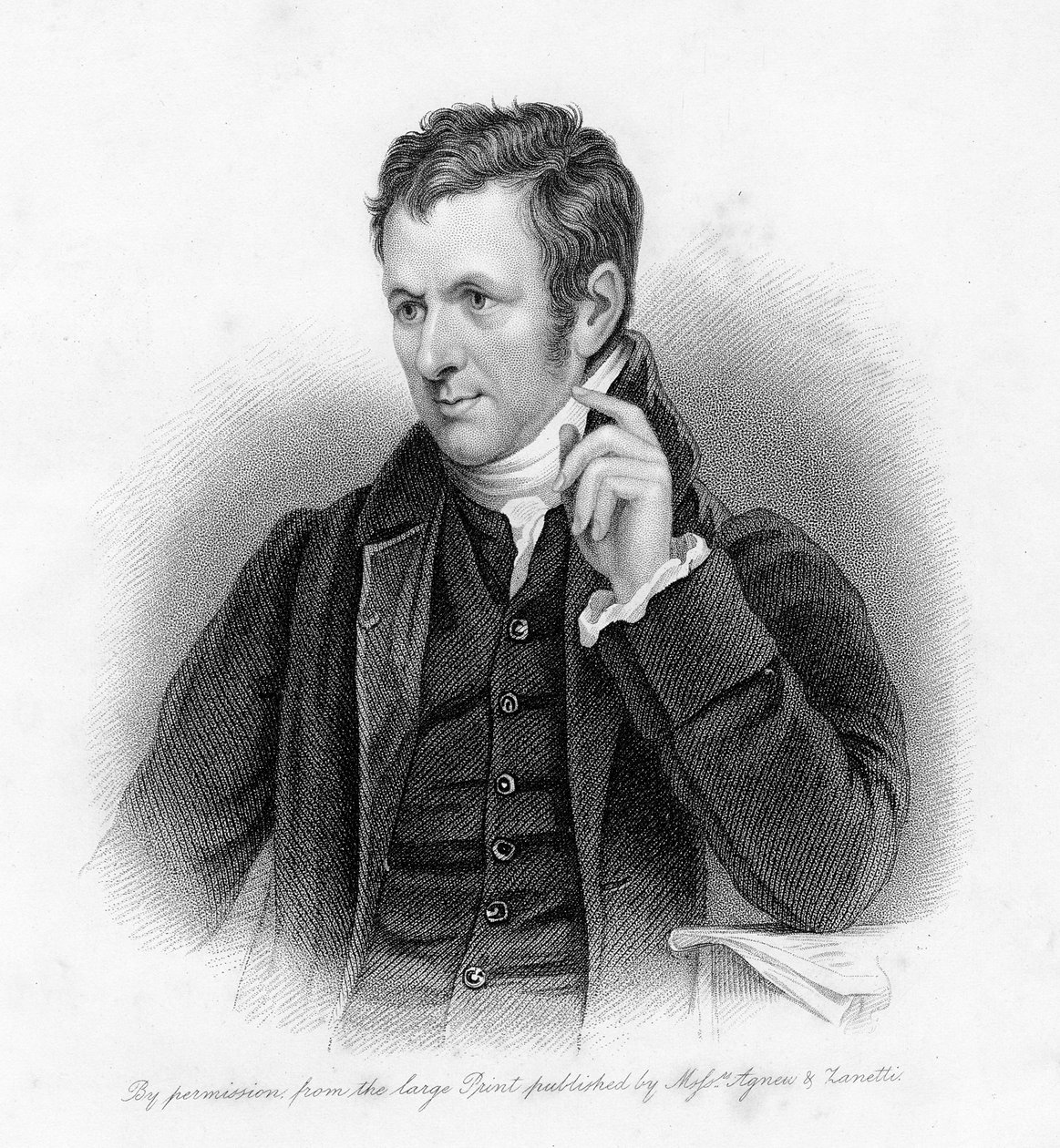 Sir Humphrey Davy, grawerowane przez Samuela Freemana autorstwa English School