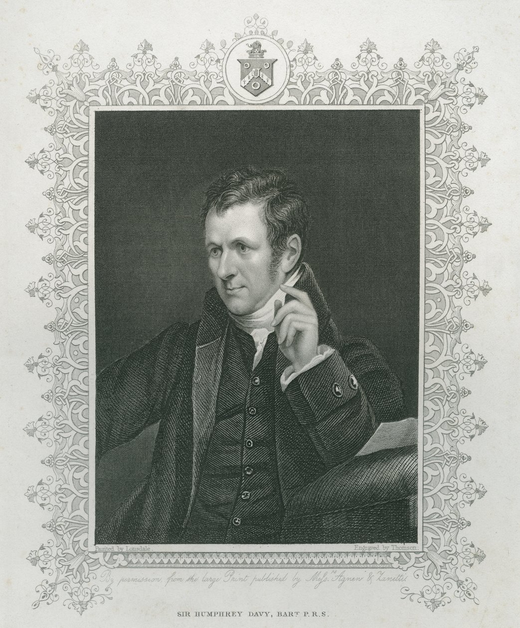 Sir Humphry Davy (1778-1829) autorstwa English School