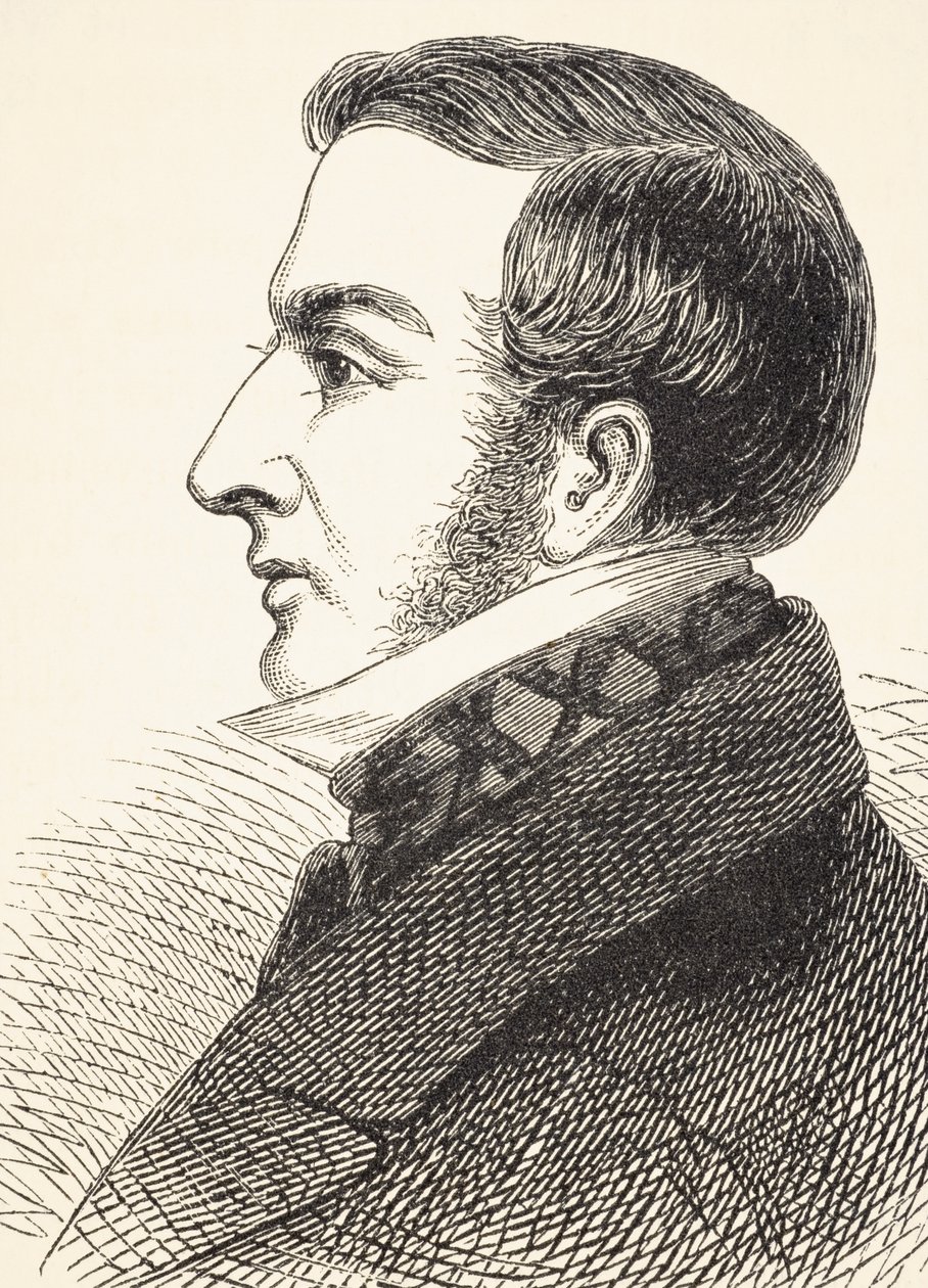 Sir James Graham, 2. baronet, z „The National and Domestic History of England” Williama Hickmana Smitha Aubreya (1858-1916) opublikowanego w Londynie ok. 1890 r. autorstwa English School