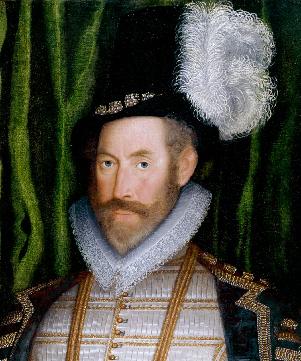 Sir Jerome Bowes (olej na płótnie) (fragment 369467) autorstwa English School