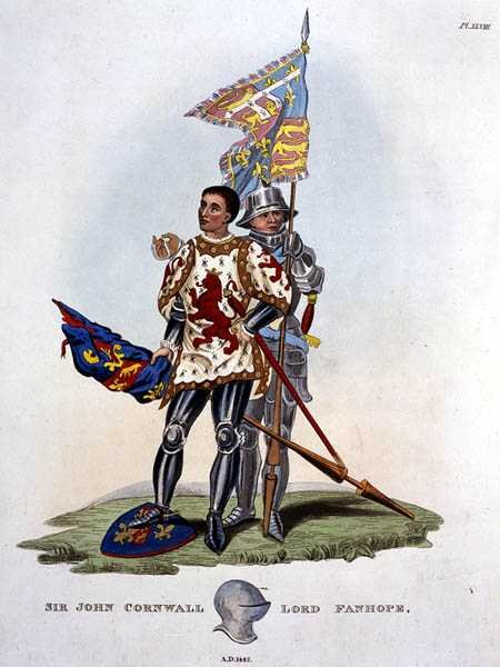 Sir John Cornwall, Lord Fanhope autorstwa English School