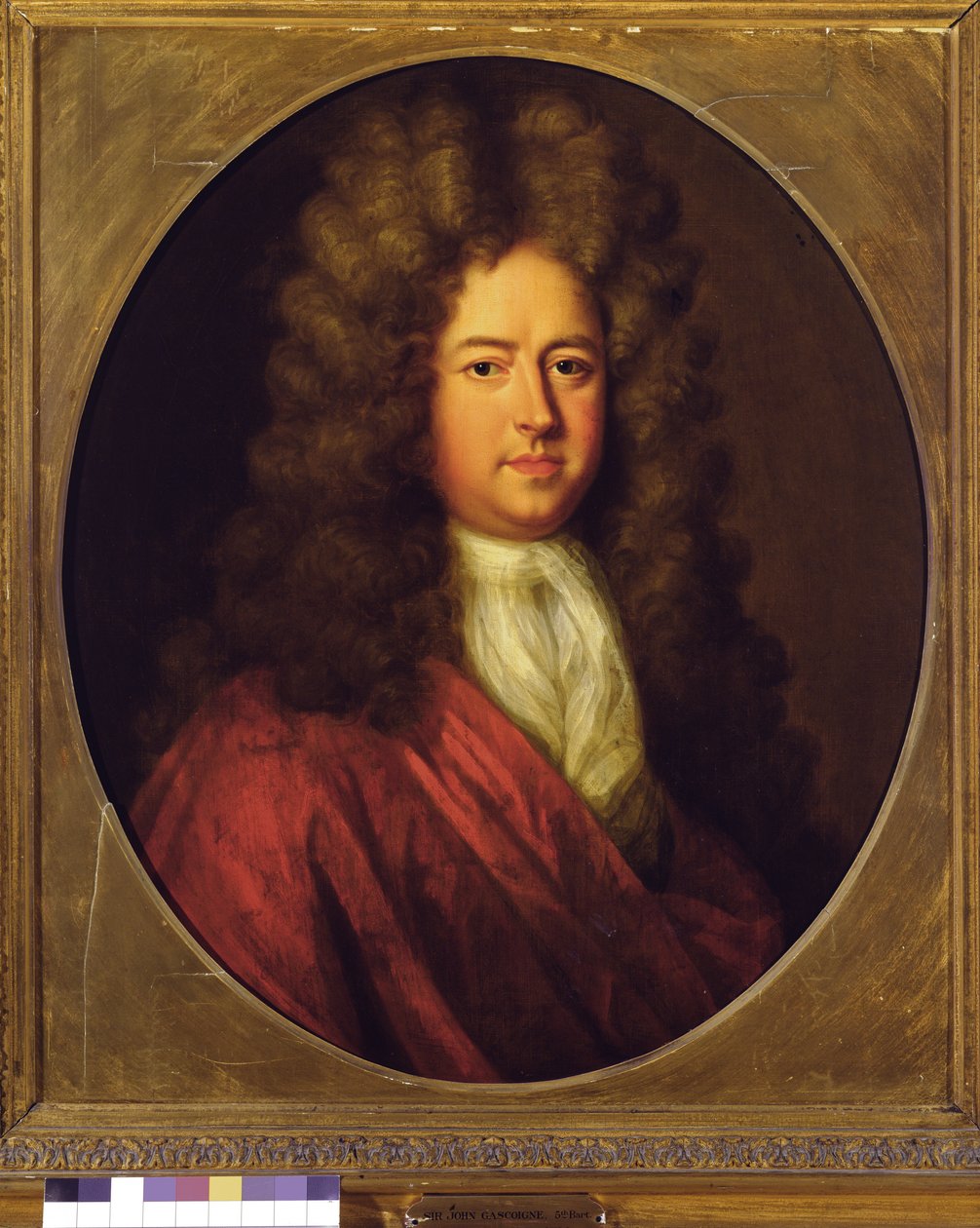 Sir John Gascoigne, 5. baronet (1661-1728) (olej na płótnie) autorstwa English School