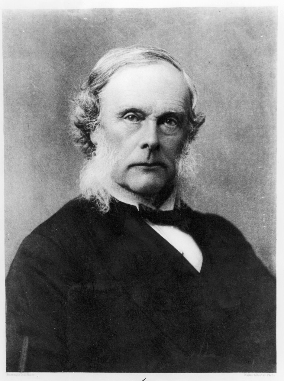 Sir Joseph Lister (1827-1912) grawerowany przez Walkera i Boutall autorstwa English School
