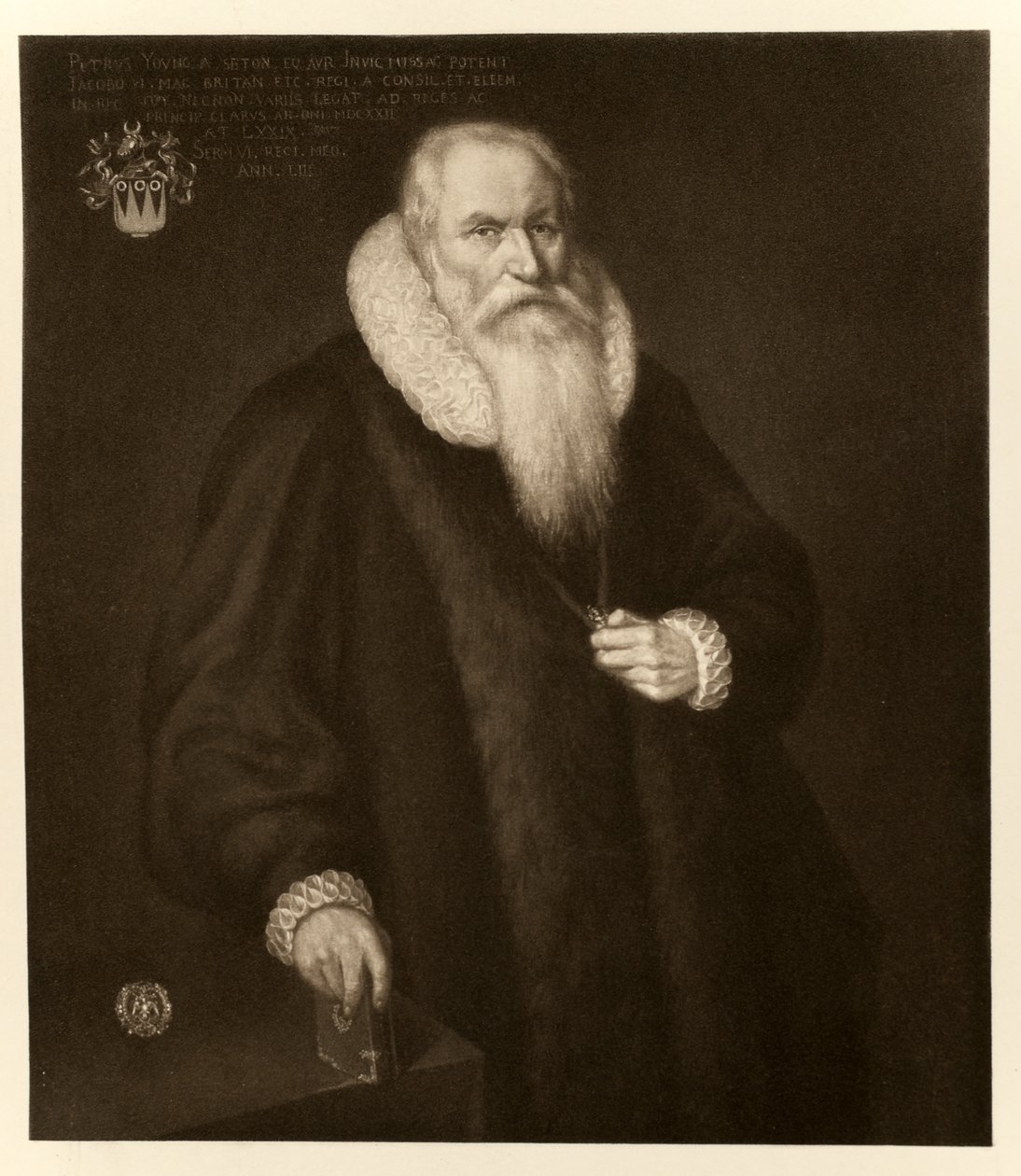 Sir Peter Young, z James I i VI, wydrukowane przez Manzi Joyant & Co. Paryż, 1904 autorstwa English School