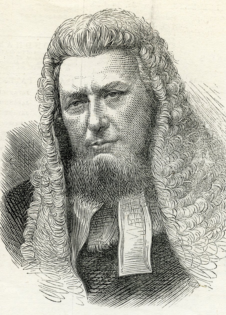 Sir Richard Paul Amphlett (1809-83) z The Illustrated London News 7 lutego 1874 autorstwa English School