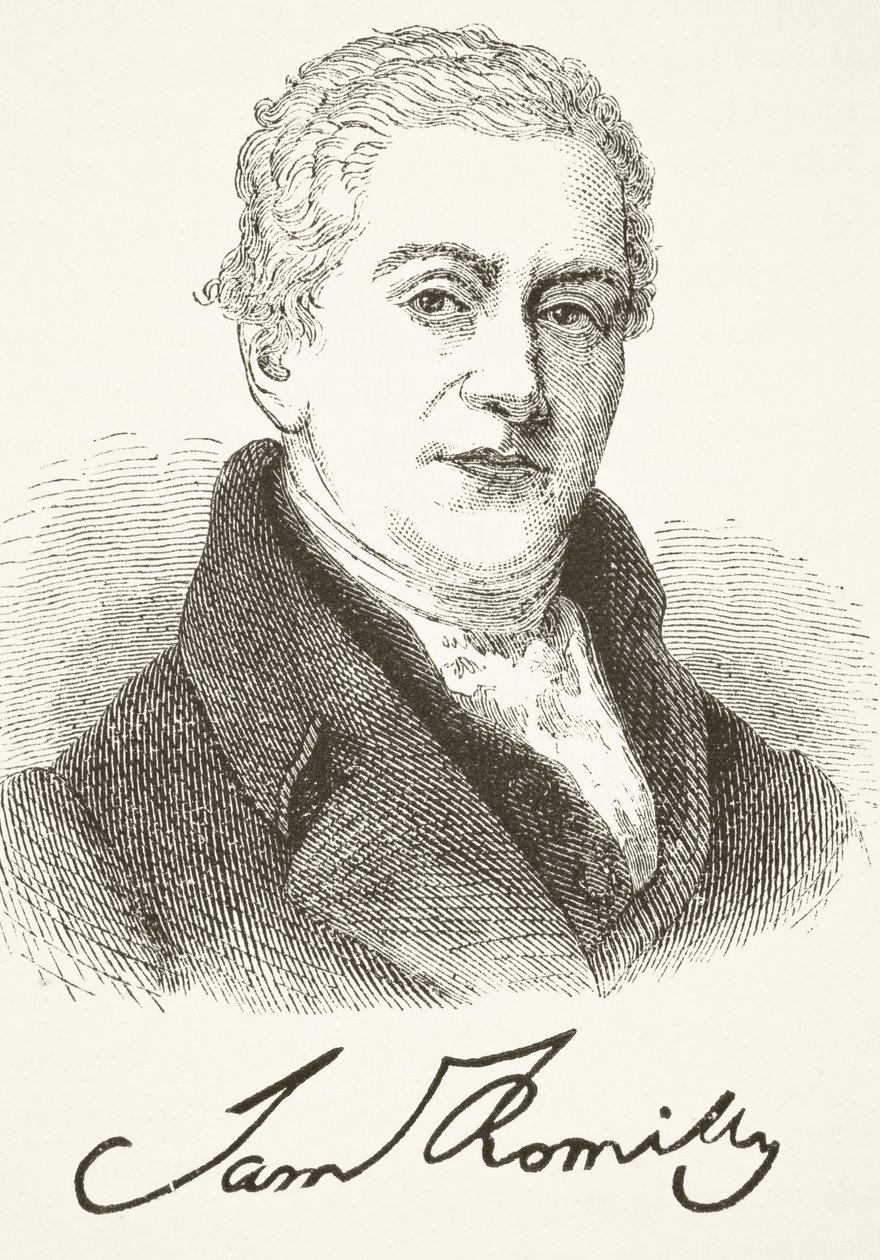 Sir Samuel Romilly, z „The National and Domestic History of England” Williama Hickmana Smitha Aubreya (1858-1916) opublikowanego w Londynie ok. 1890 r. autorstwa English School