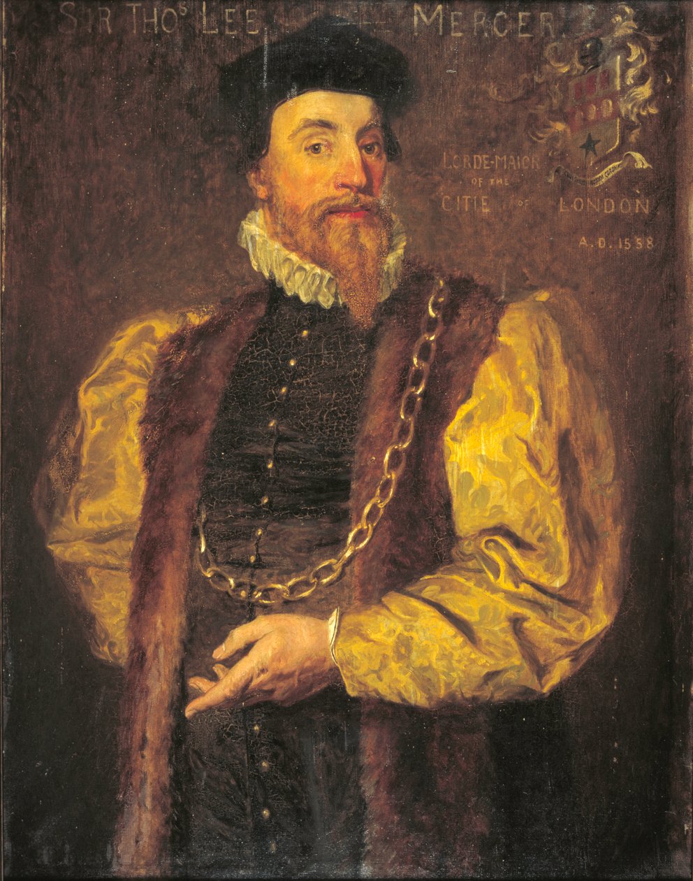 Sir Thomas Leigh, 1558 autorstwa English School