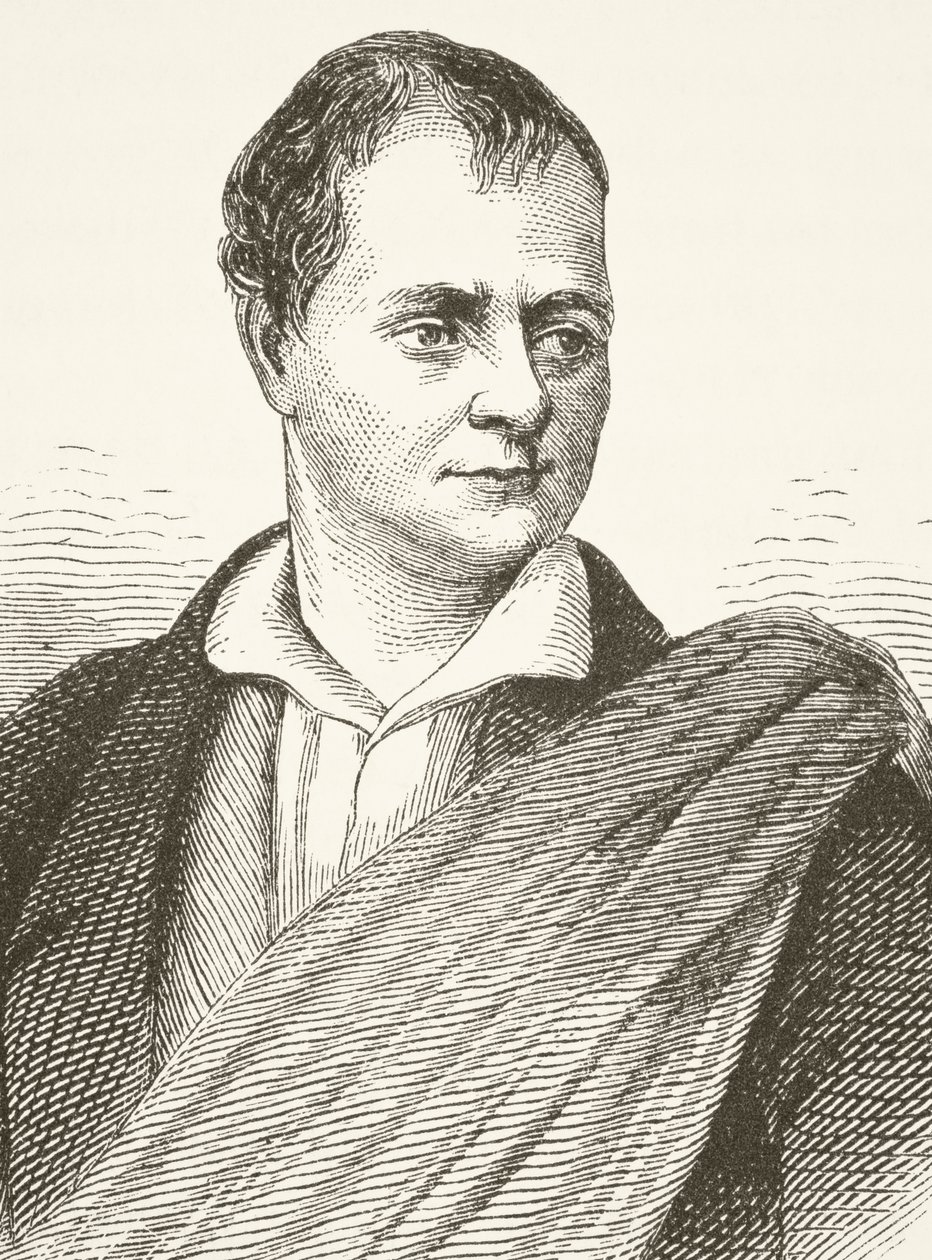Sir Walter Scott, z „The National and Domestic History of England” Williama Hickmana Smitha Aubreya (1858-1916) opublikowanego w Londynie ok. 1890 r. autorstwa English School