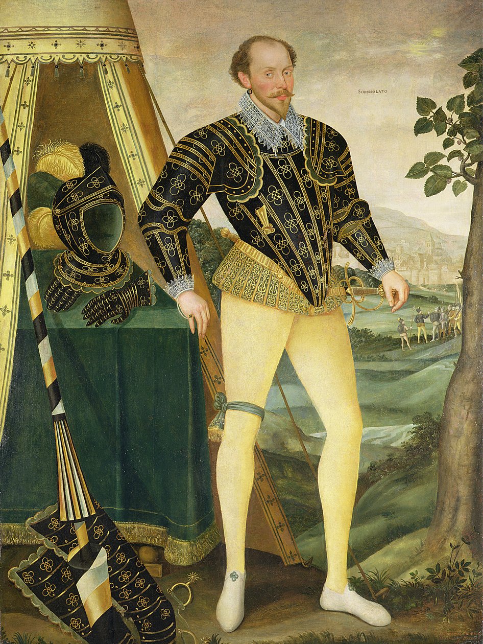 Сэр Уильям Друри, Хостед, Саффолк (1527-79), 1587 autorstwa English School