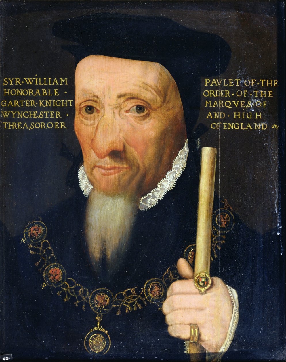 Sir William Paulet (1474/5-1572) 1. markiz Winchester (olej na panelu) autorstwa English School