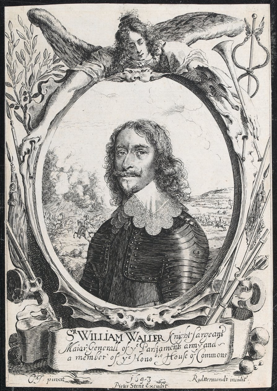 „Sir William Waller, Rycerz sierżant generał-major z armii Parlamentu i członek Waszej Wysokości. Izba Gmin” autorstwa English School