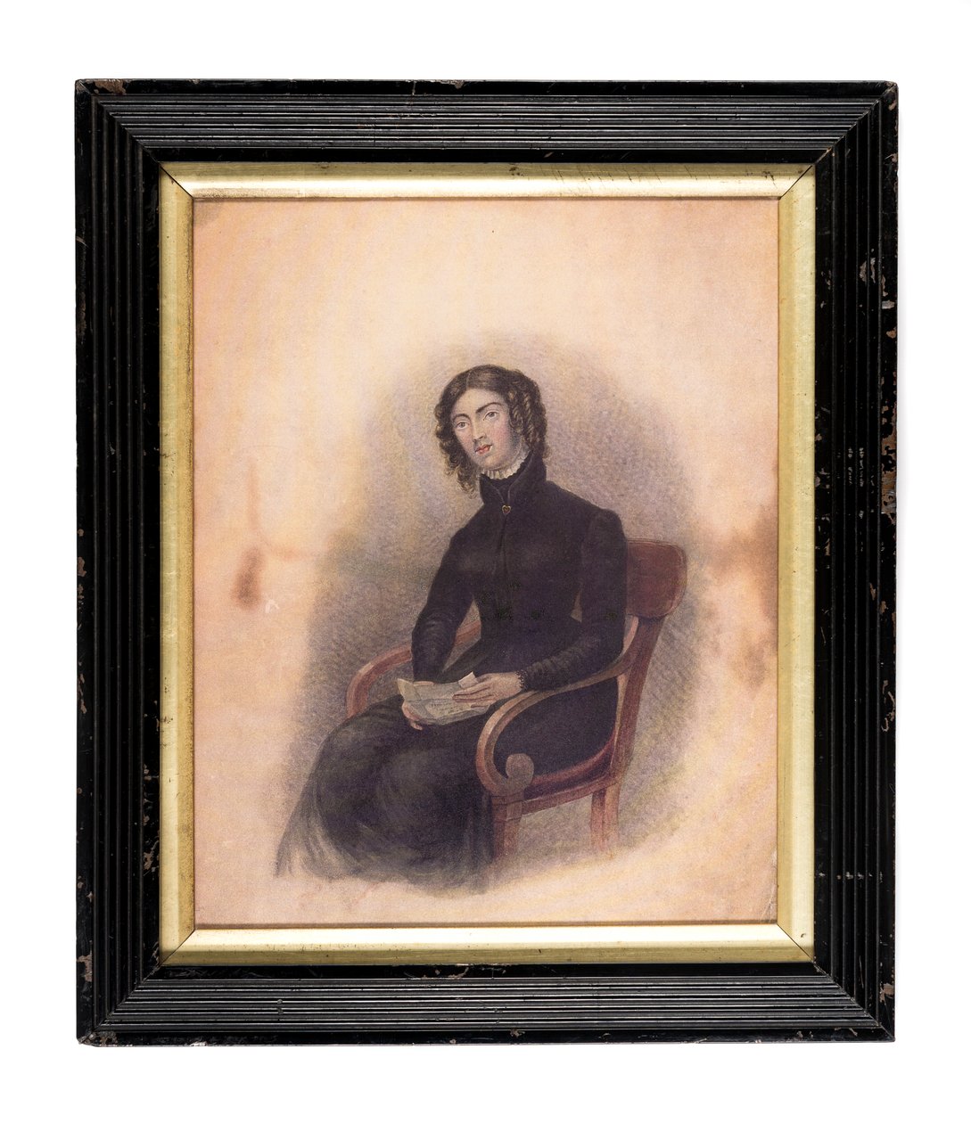 Szkic Anne Lister z Shibden Hall (akwarela na papierze) autorstwa English School