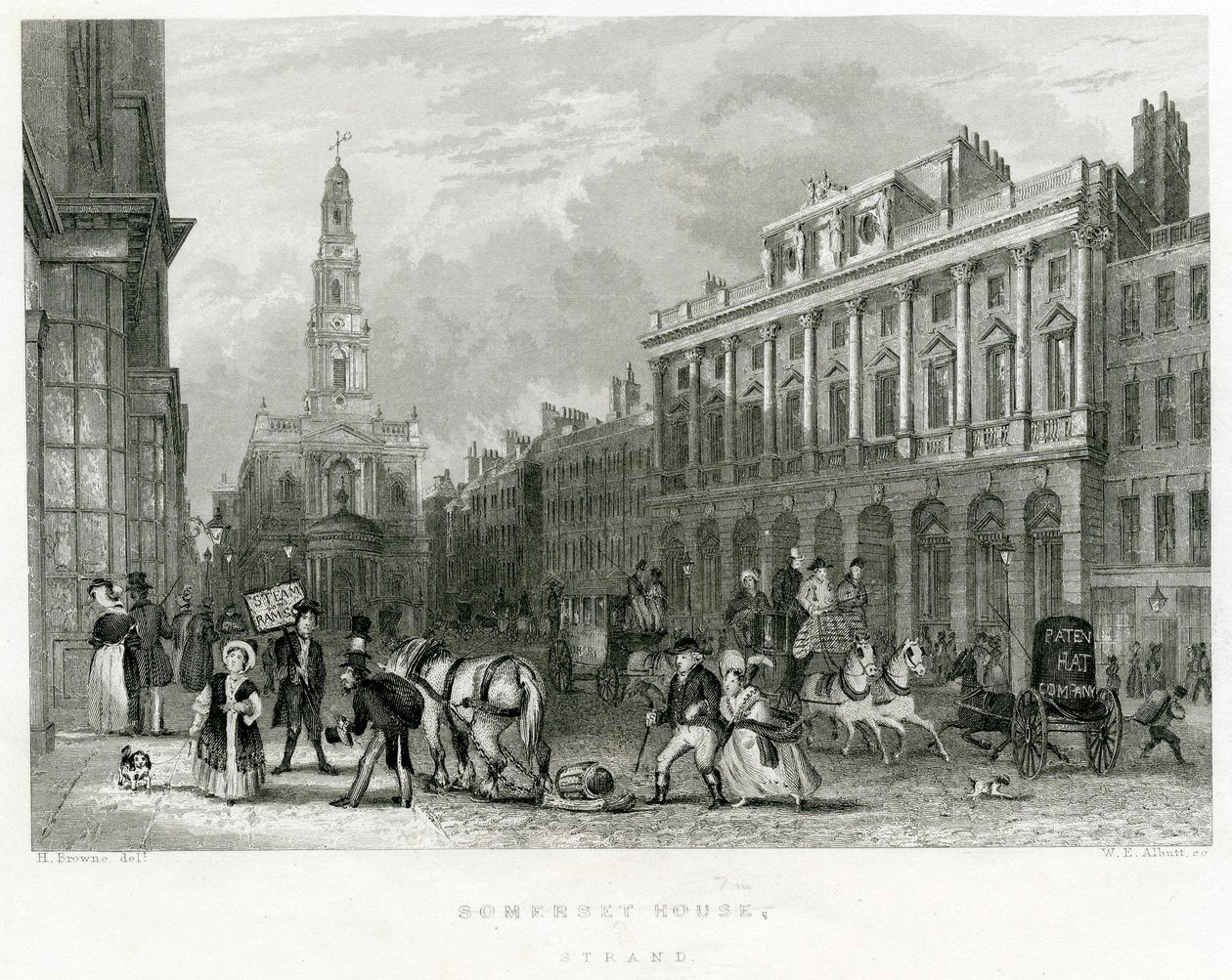 Somerset House, Strand autorstwa English School