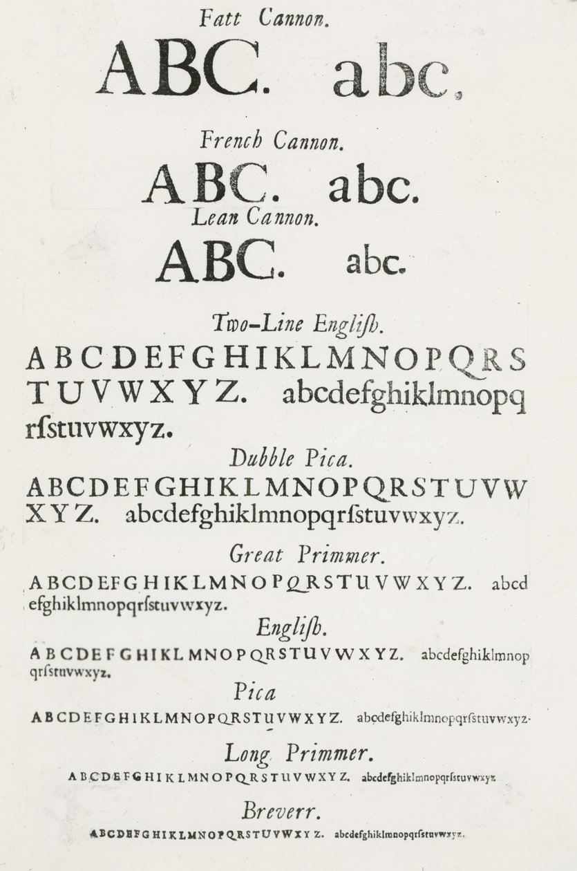 Okazowe kroje pisma autorstwa English School