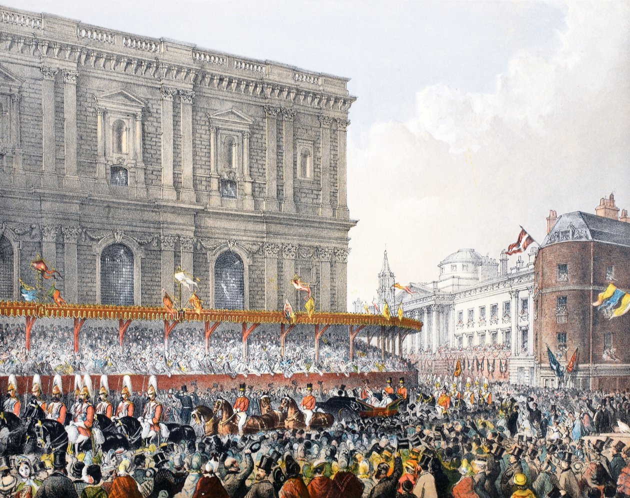 St Pauls, 7 marca 1863, z Memoriału małżeństwa Edwarda VII i Aleksandry z Danii, wyd. 1864 autorstwa English School