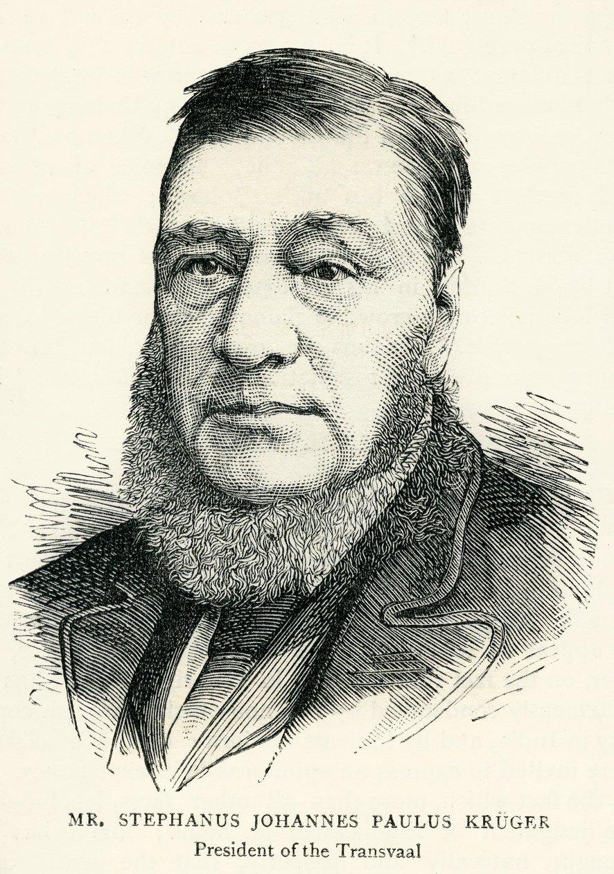 Stephanus Johannes Paulus Kruger (1825-1904) Ilustracja do grafiki autorstwa English School
