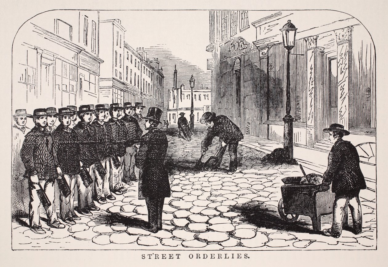 Ordynans uliczny, ilustracja z London Labour i London Poor autorstwa Henry