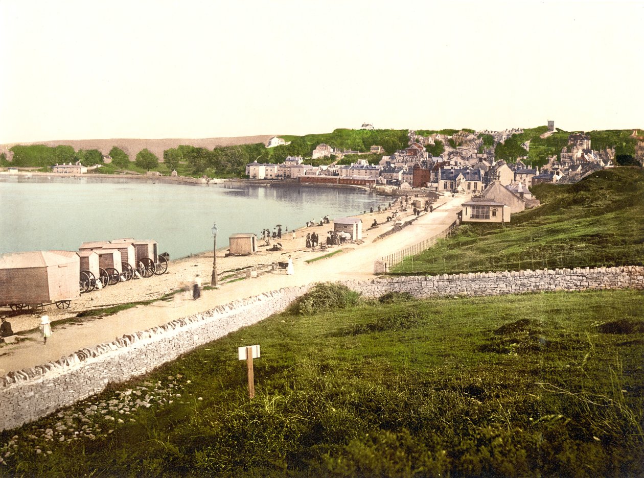 Swanage (zdjęcie ręcznie kolorowane) autorstwa English School