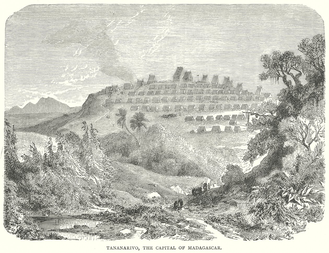 Tananarywa, stolica Madagaskaru (rycina) autorstwa English School