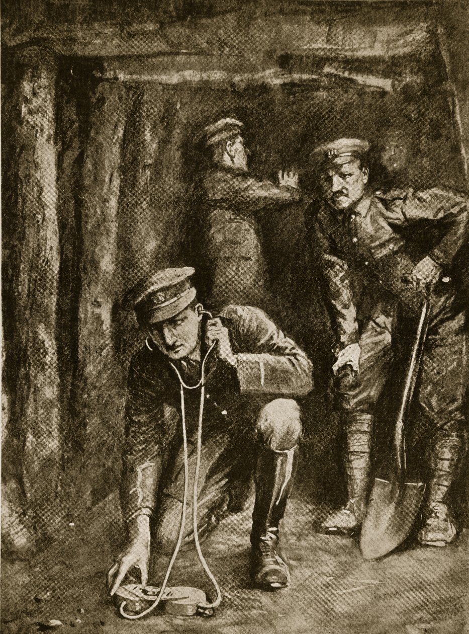 Napięty moment w kopalniach okopowych, 1914-19 autorstwa English School
