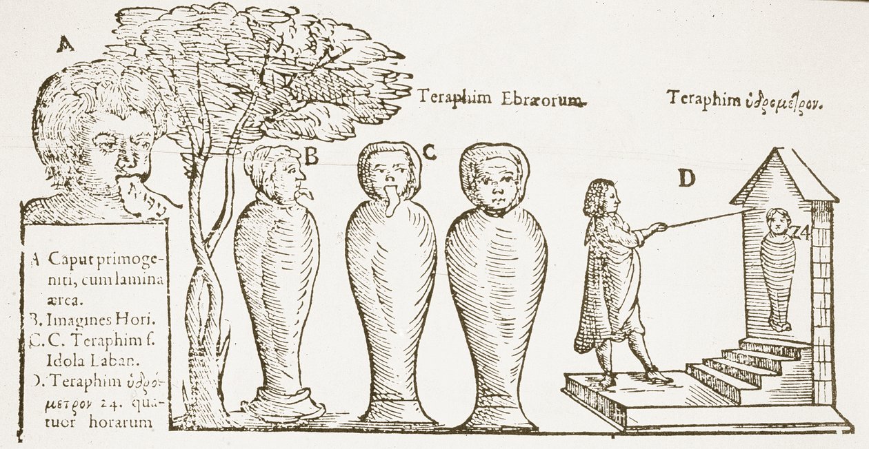 Terafin, kopia ilustracji z XVII wieku, wykorzystana w Historii magii, wydanej pod koniec XIX wieku autorstwa English School