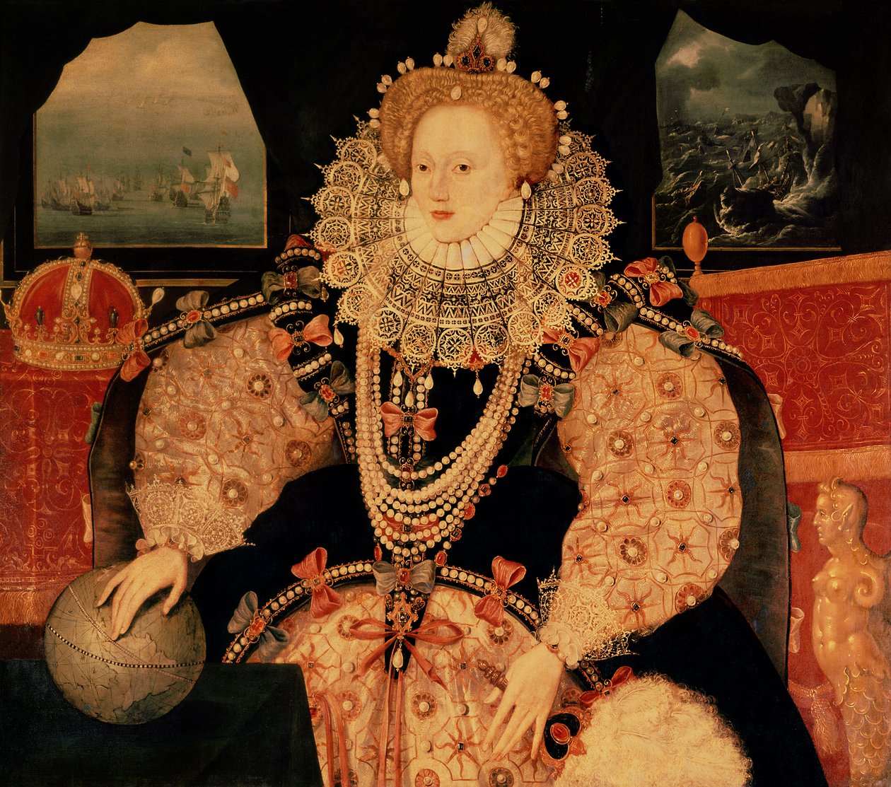 Portret królowej Elżbiety I z Armady, ok. 1590 r. autorstwa English School