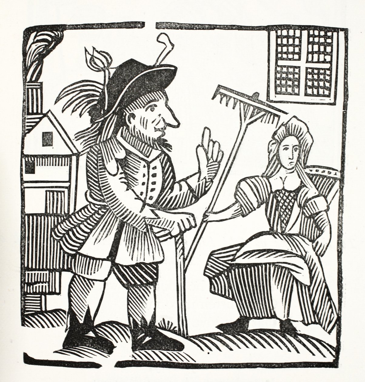 Sprawa i oskarżenie Sir Johna Barleycorna, Knt., ilustracja z książki Chap-books of the Eighteenth Century Johna Ashtona, wyd. 1882 autorstwa English School