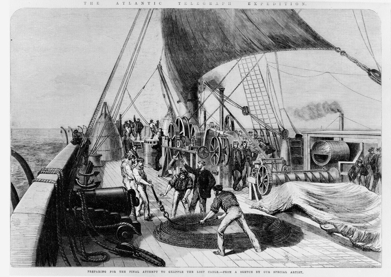 The Atlantic Telegraph Expedition, ostateczna próba złapania zagubionego kabla autorstwa English School