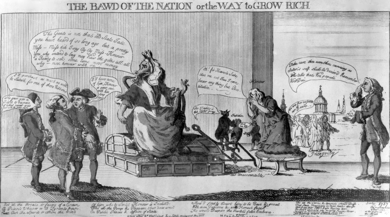 The Bawd of the Nation, czyli droga do bogactwa, wydana przez Matthew Darly