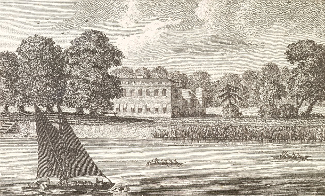 Biskup Pałacu Londyńskiego w Fulham, grawerowany przez Taylora, 1788 autorstwa English School