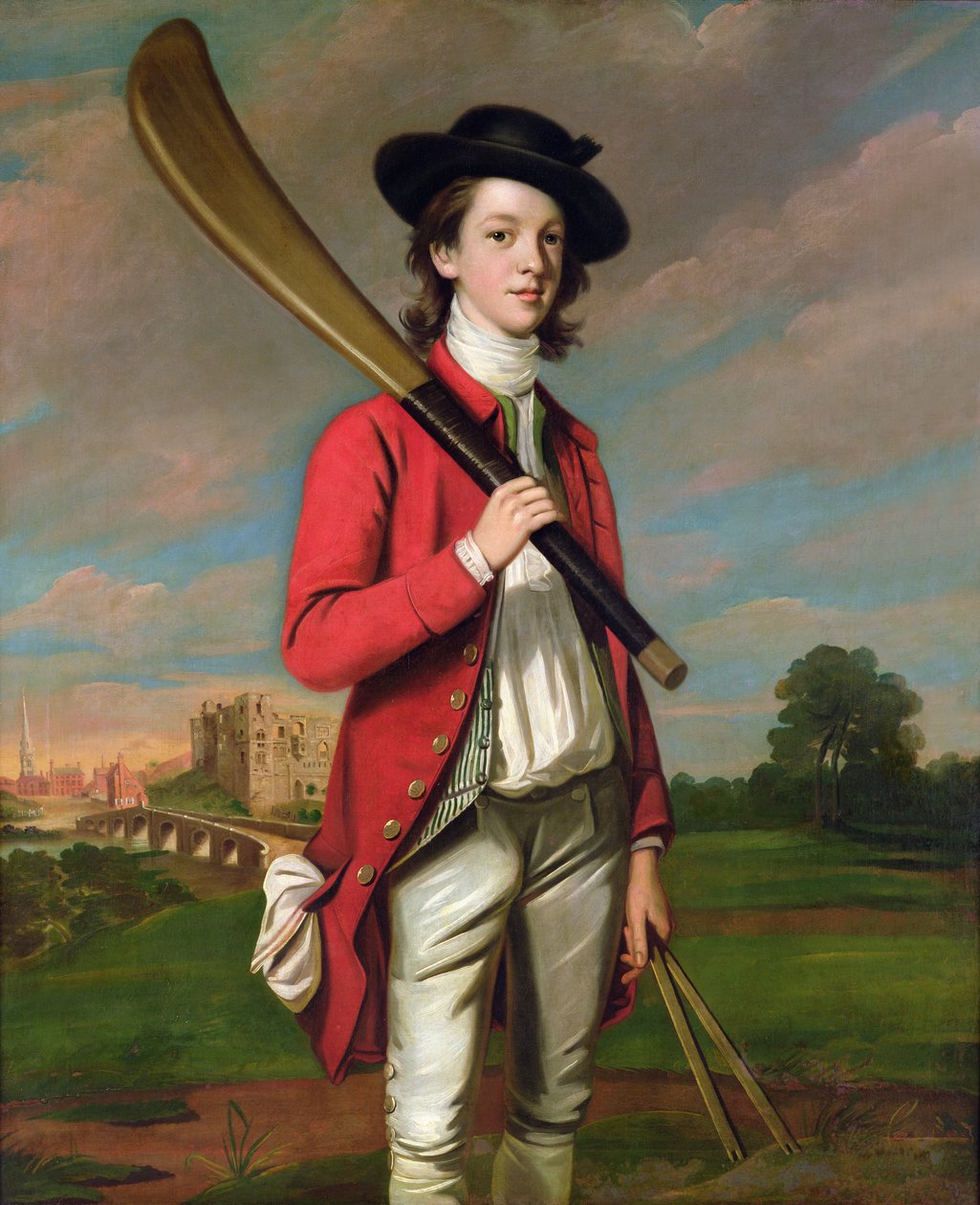 Chłopiec z nietoperzem: Walter Hawkesworth Fawkes, ok. 1760 autorstwa English School