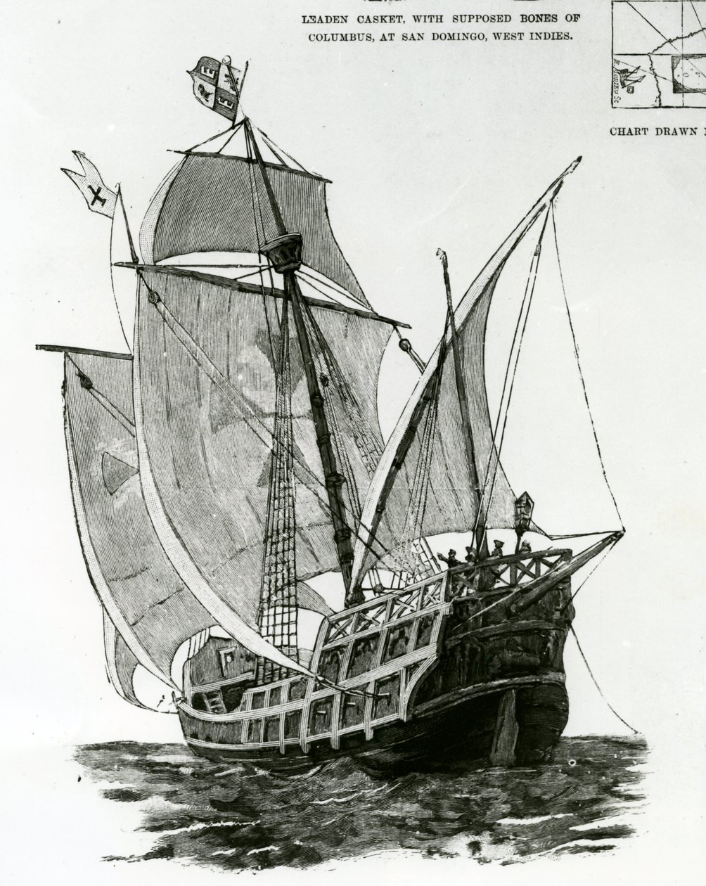 Karawela „Santa Maria” (rycina) autorstwa English School