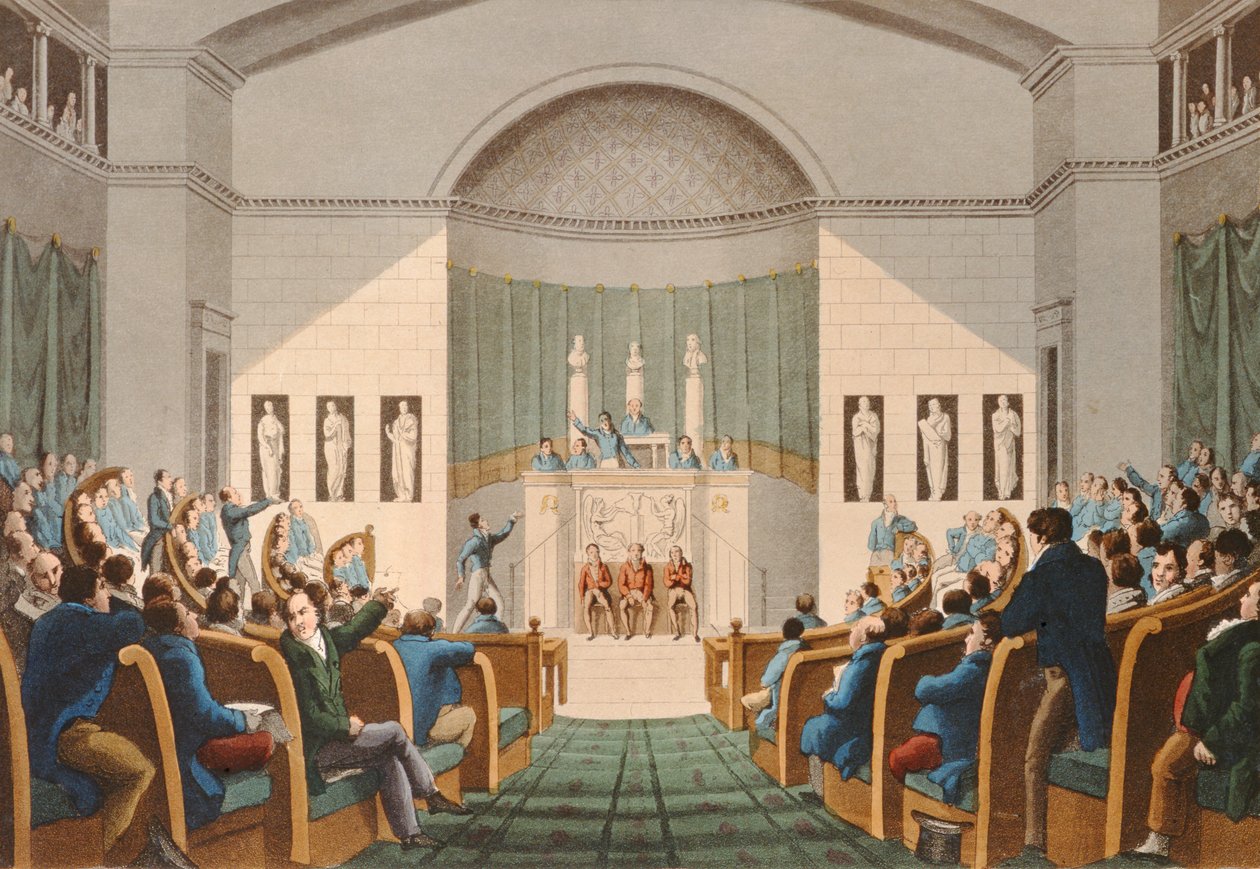 Izba Deputowanych, ok.1820 autorstwa English School