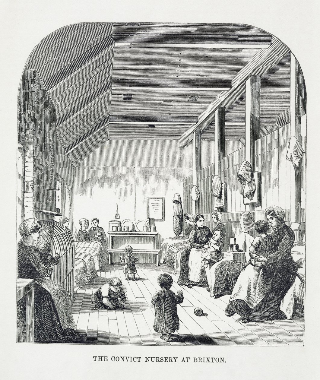 The Convict Nursery w Brixton, z The Criminal Prisons of London i Scenes of Prison Life autorstwa Henry