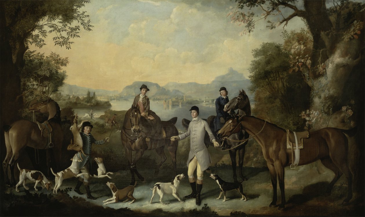 Śmierć zająca, ok. 1760-70 autorstwa English School