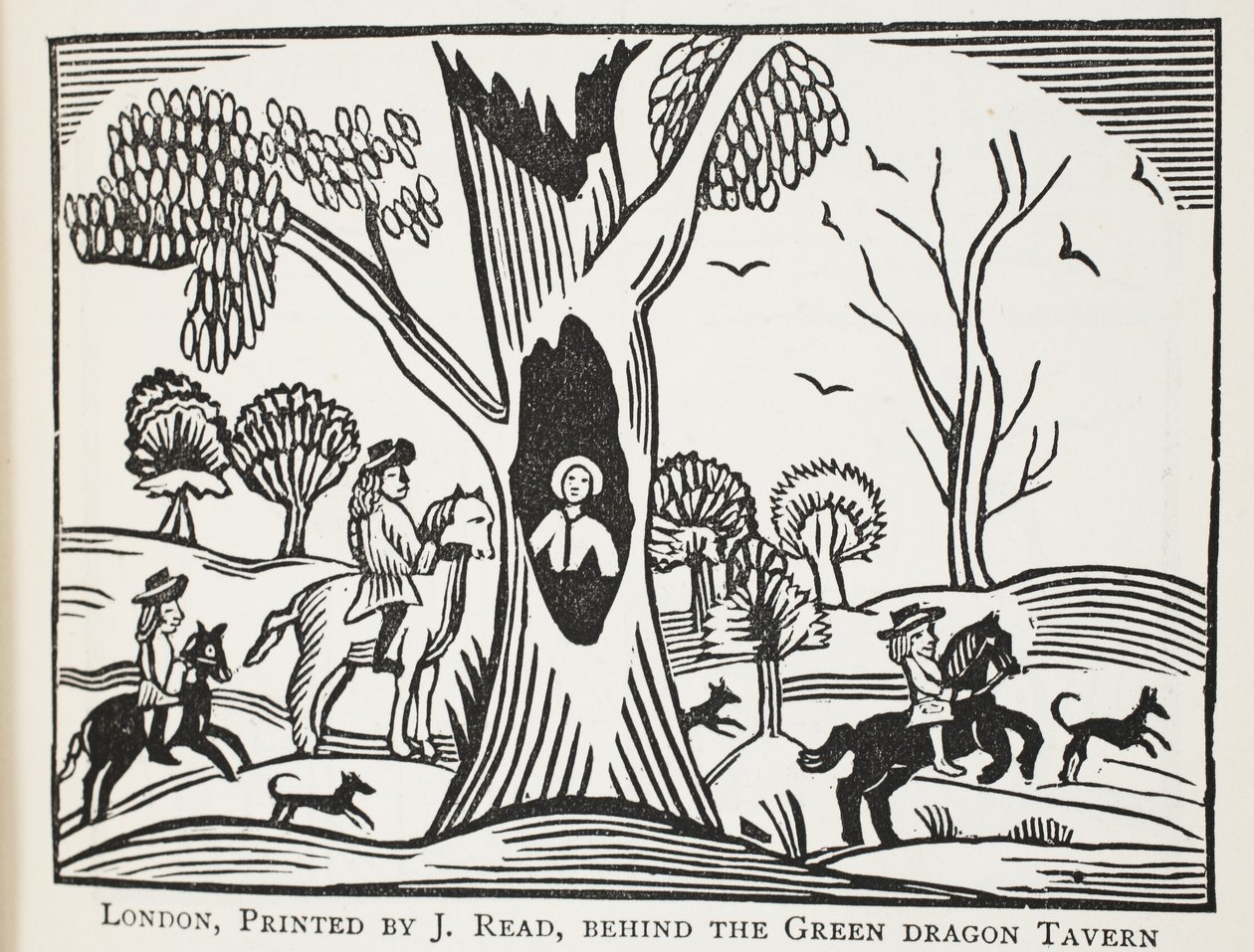The Distressed Child in the Wood lub The Cruel Uncle, ilustracja z rozdziałów XVIII wieku autorstwa Johna Ashtona, wyd. 1882 autorstwa English School
