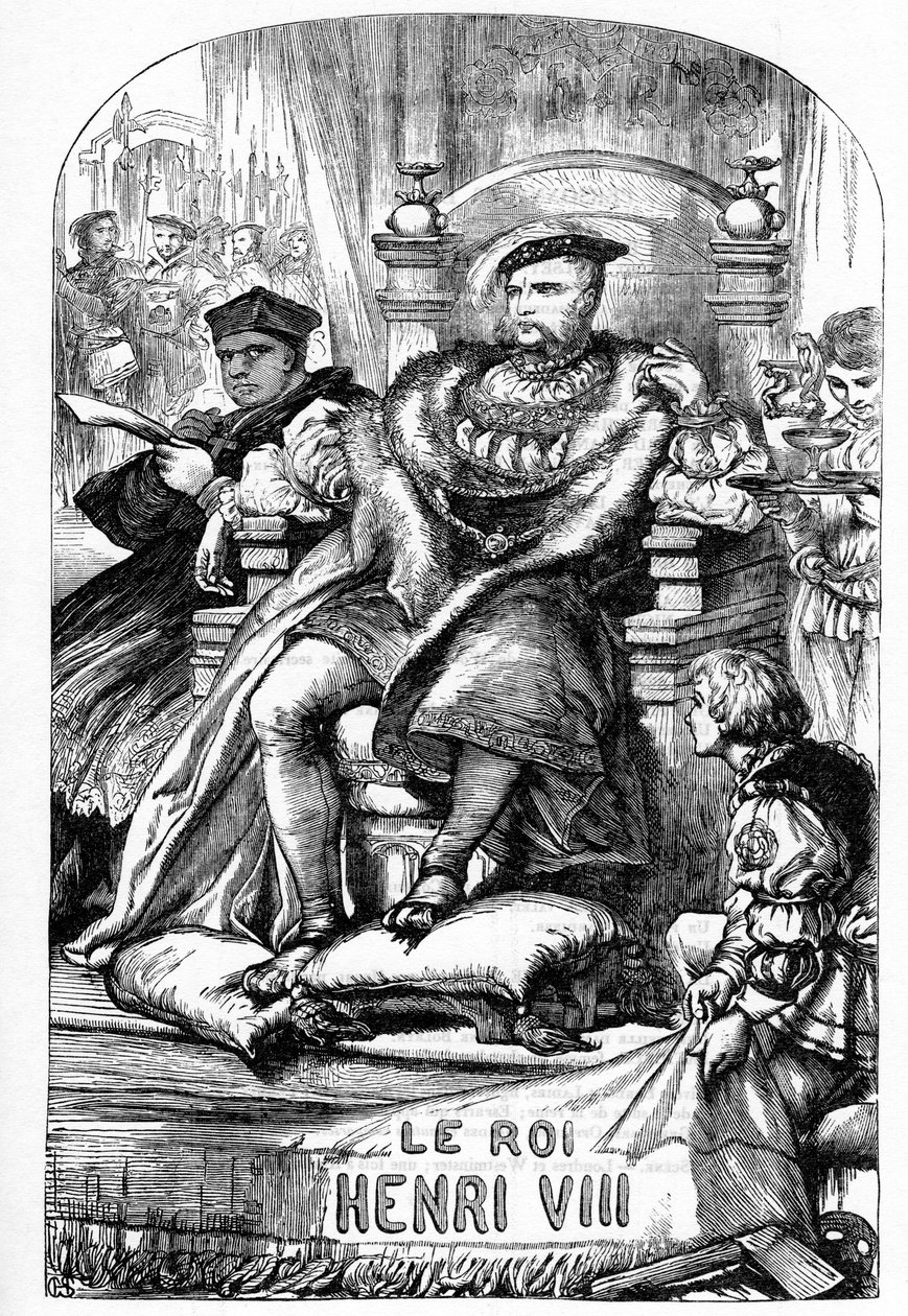 The Famous History of the Life of King Henry VIII - Illustration in „” Works complete by William Shakespeare”” 1866 – Ilustracje i ogólna forma tego wydania zapożyczono z ilustrowanego Szekspira Cassella, opublikowanego w Londynie autorstwa English School