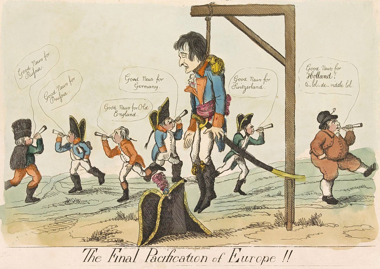 Ostateczna pacyfikacja Europy!!, wyd. 1803 (grawerowanie ręcznie kolorowane) autorstwa English School
