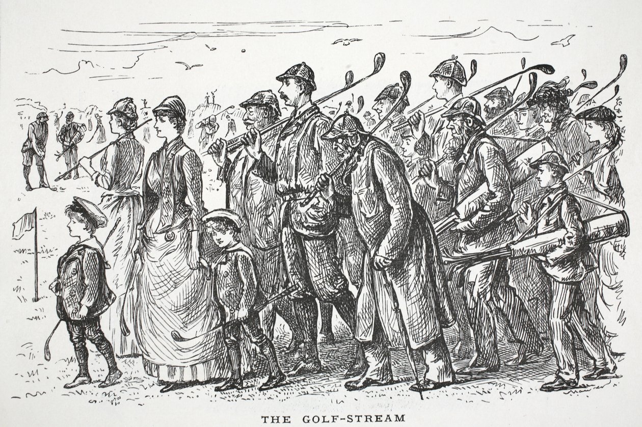 Prąd Zatokowy, ilustracja z Punch autorstwa English School