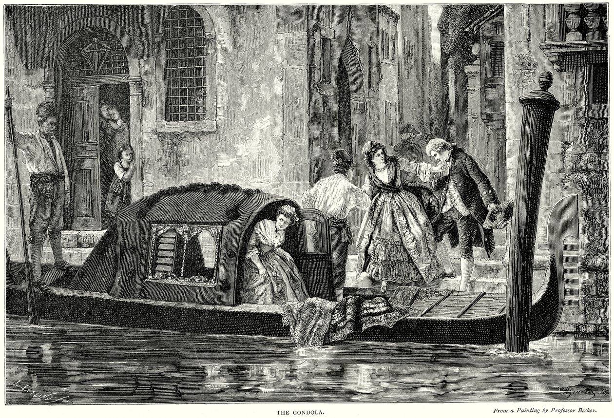Gondola (grawerunek) autorstwa English School