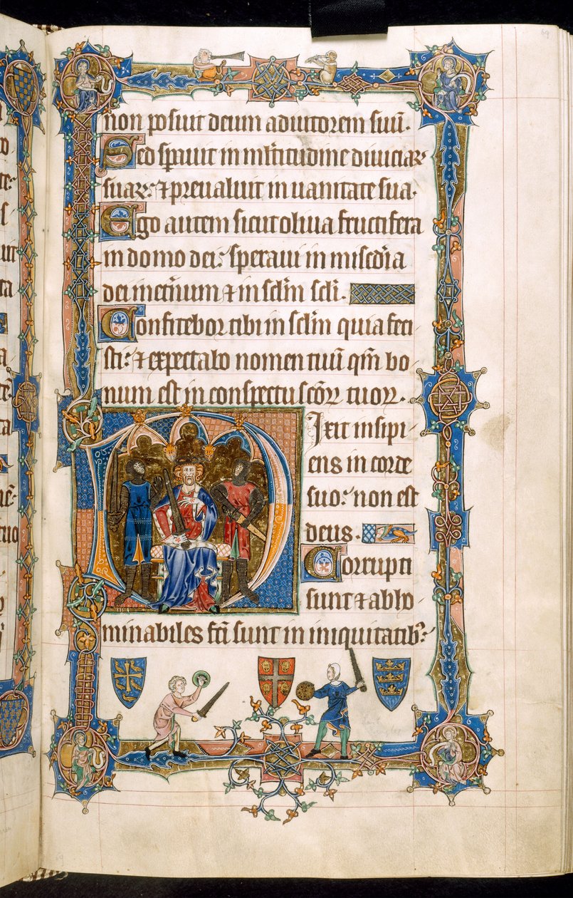 Psałterz z Gorleston, dodaj MS 49622 f.69r autorstwa English School