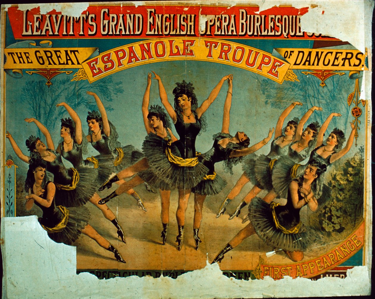 Wielka trupa tancerzy Espanole autorstwa English School